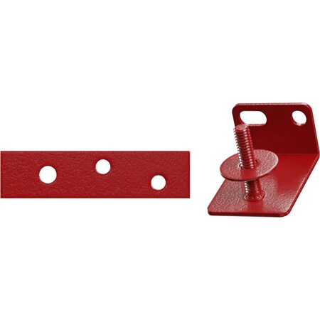 Ekena Millwork Barnfold Bottom Pivot Kit for 1 1/2" and 1 3/4" Doors, Regal Red GB6007MP4RR